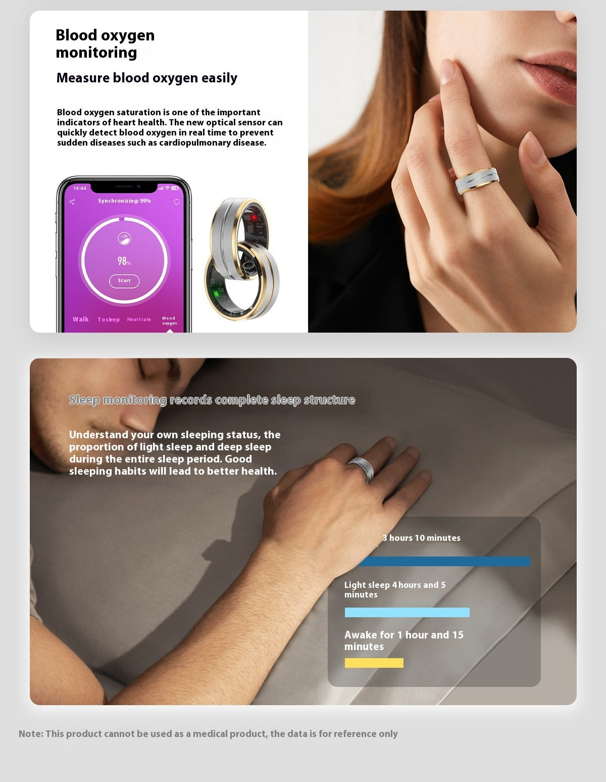 Oxygen Monitoring Smart Ring