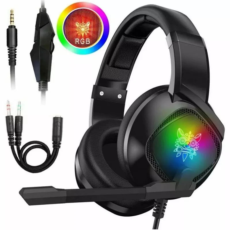 Gaming Headset Noise Cancellation Microphone Volume Controller