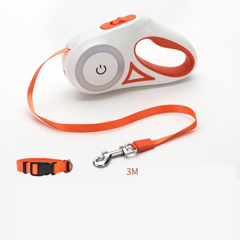 adjustable dog leash 3 to 5 meters with lamp