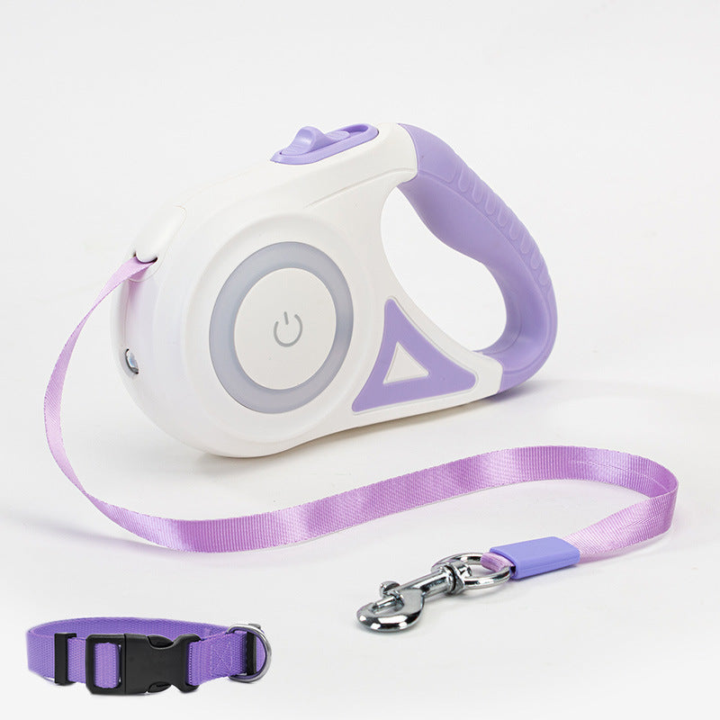 adjustable dog leash 3 to 5 meters with lamp