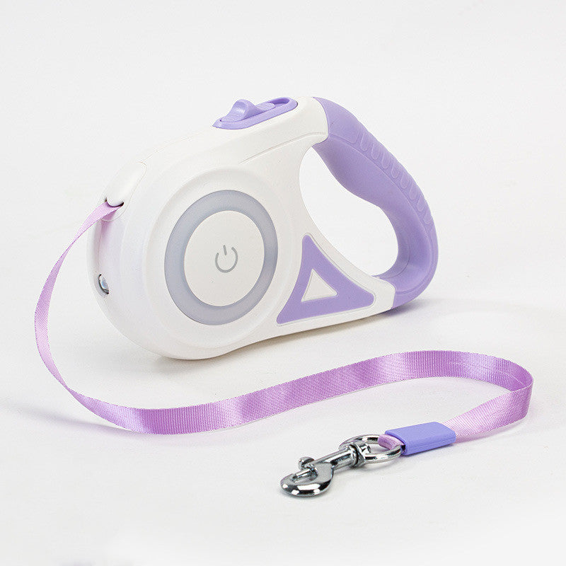 adjustable dog leash 3 to 5 meters with lamp