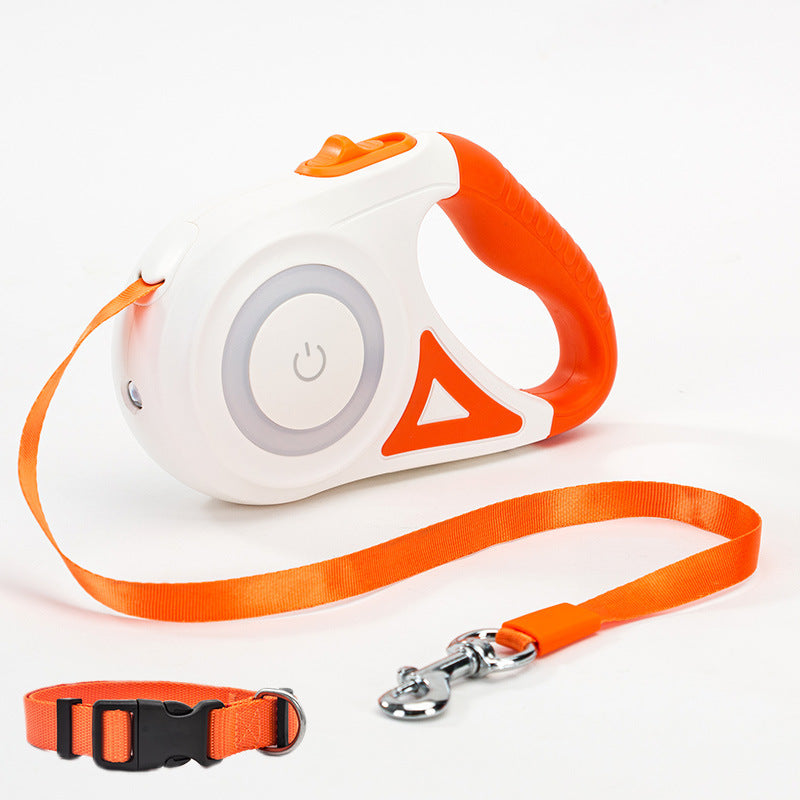 adjustable dog leash 3 to 5 meters with lamp
