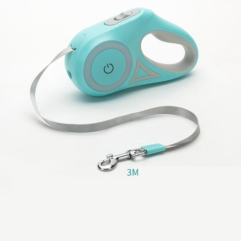 adjustable dog leash 3 to 5 meters with lamp