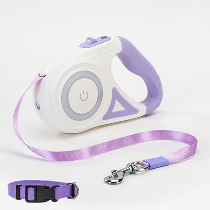 adjustable dog leash 3 to 5 meters with lamp